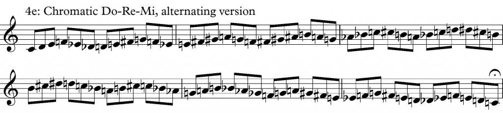 7 - Chromatic do-re-mi alternating